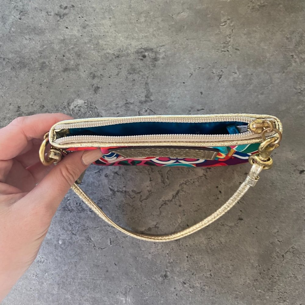 Coach Corner Zip Wristlet - Picture 6 of 8
